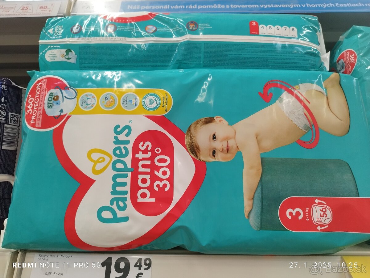 Pampers pants 3