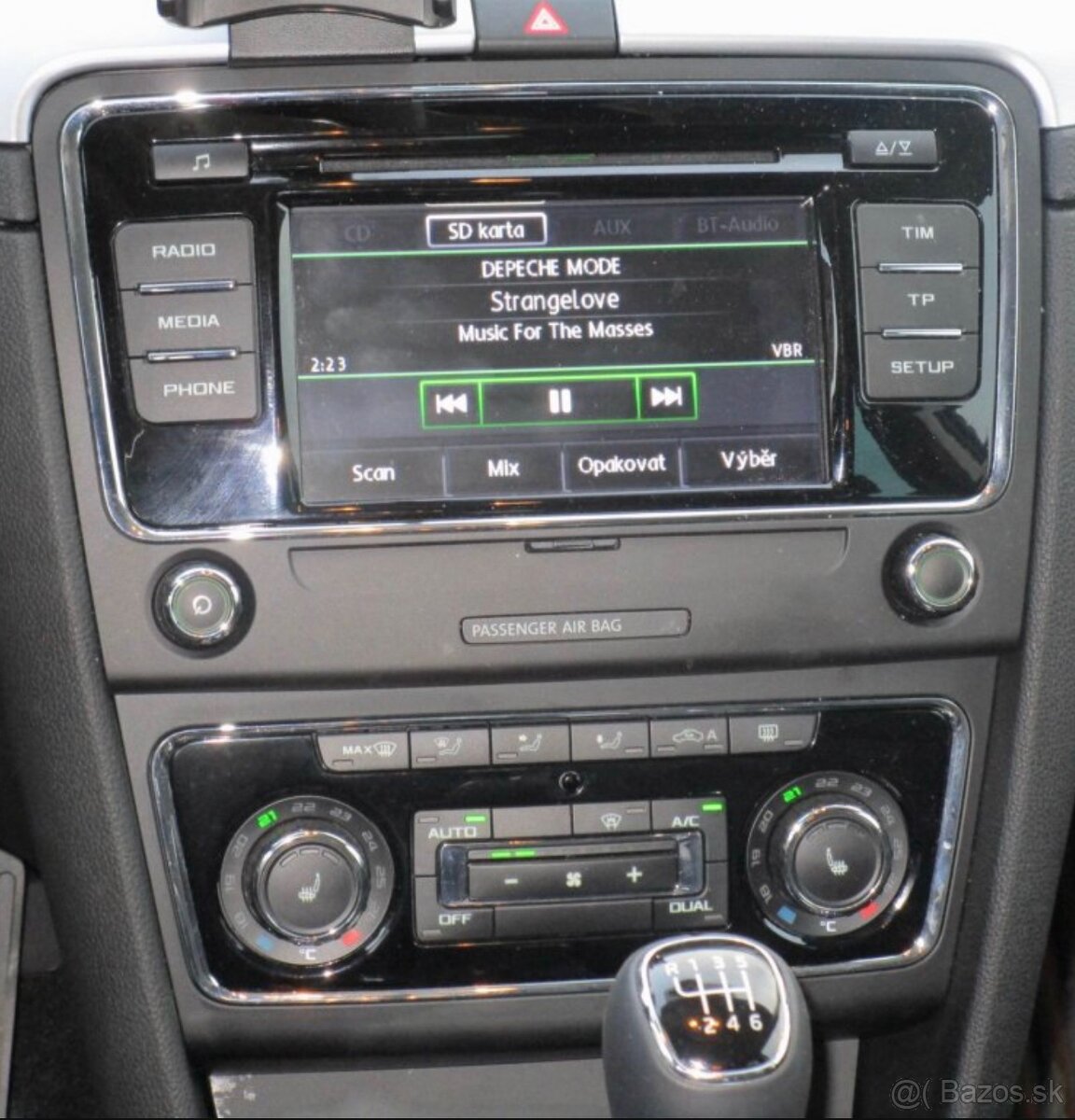 original skoda škoda bolero autoradio superb 2 SD karta MP3