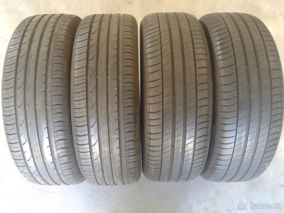 4ks letne 215/55 R18 MICHELIN a CONTINENTAL