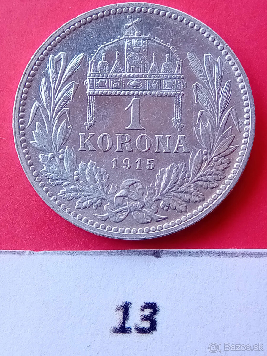 1 Koruna strieborná Uhorská