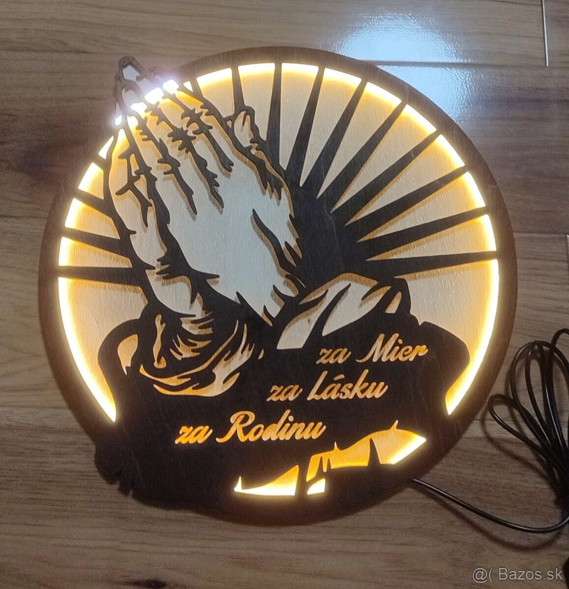 Dekoratívna modlitba Led lampa