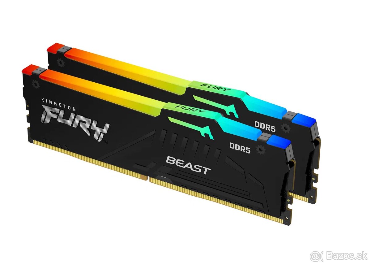 Predám Kingston FURY 64GB KIT DDR5 5600MHz CL36 Beast RGB