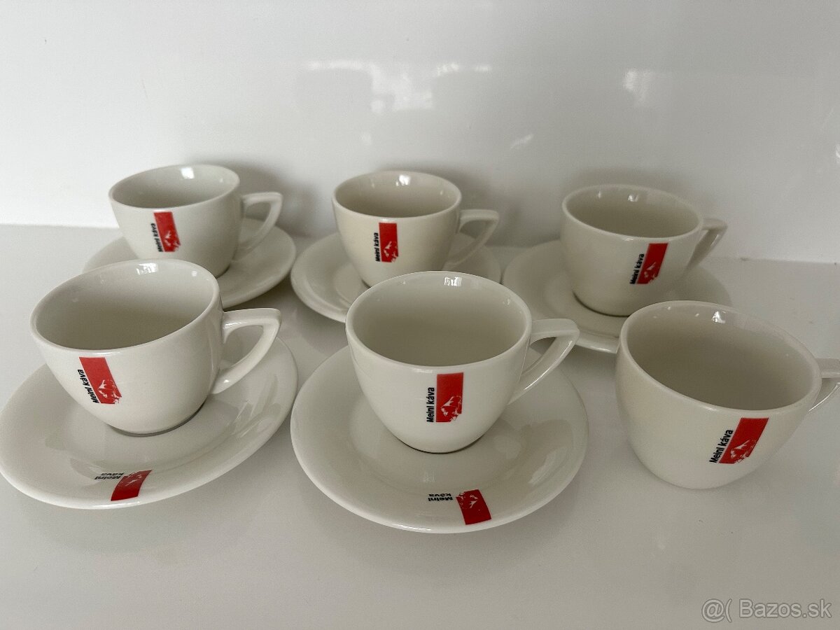 Meinl káva RETRO šálky na kávu Karlovarský porcelán