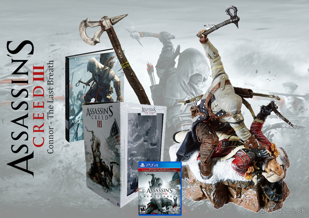 ASSASSIN CREED III CONNOR THE LAST BREATH REMASTERED PS4