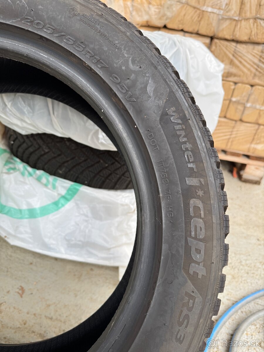 Zimné pneu 205/55 R17 Hankook W462. 4 ks