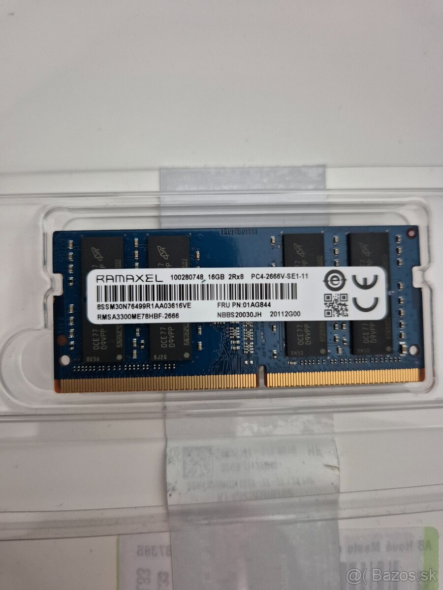 Predám  SO-DIMM Ramaxel DDR4 2666 Mhz