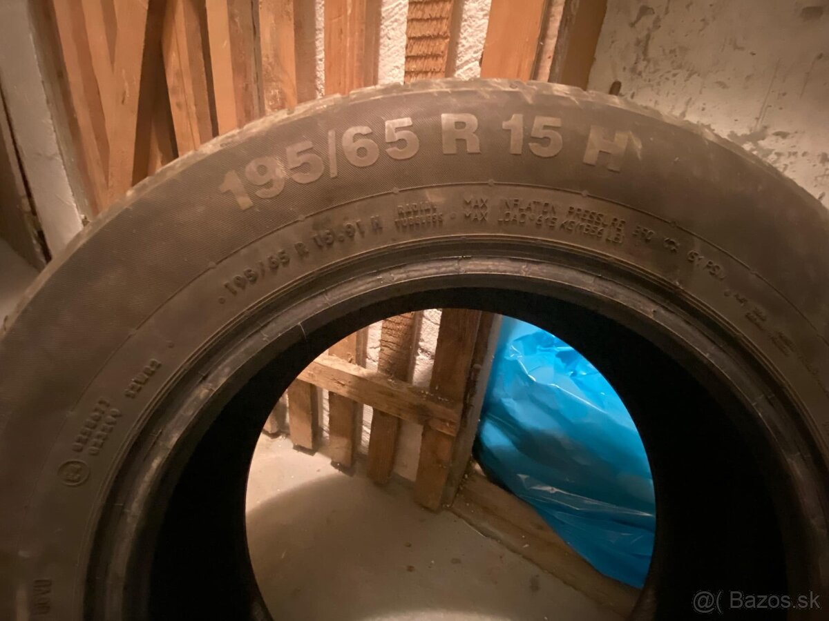 Predám letné pneu 195/65 R 15 H