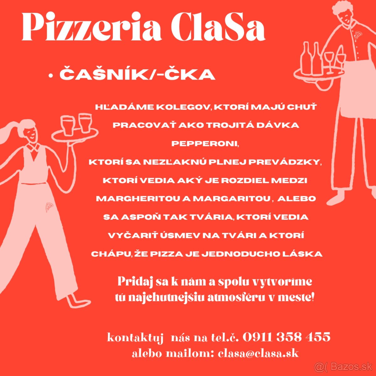 Čašníčka/čašník