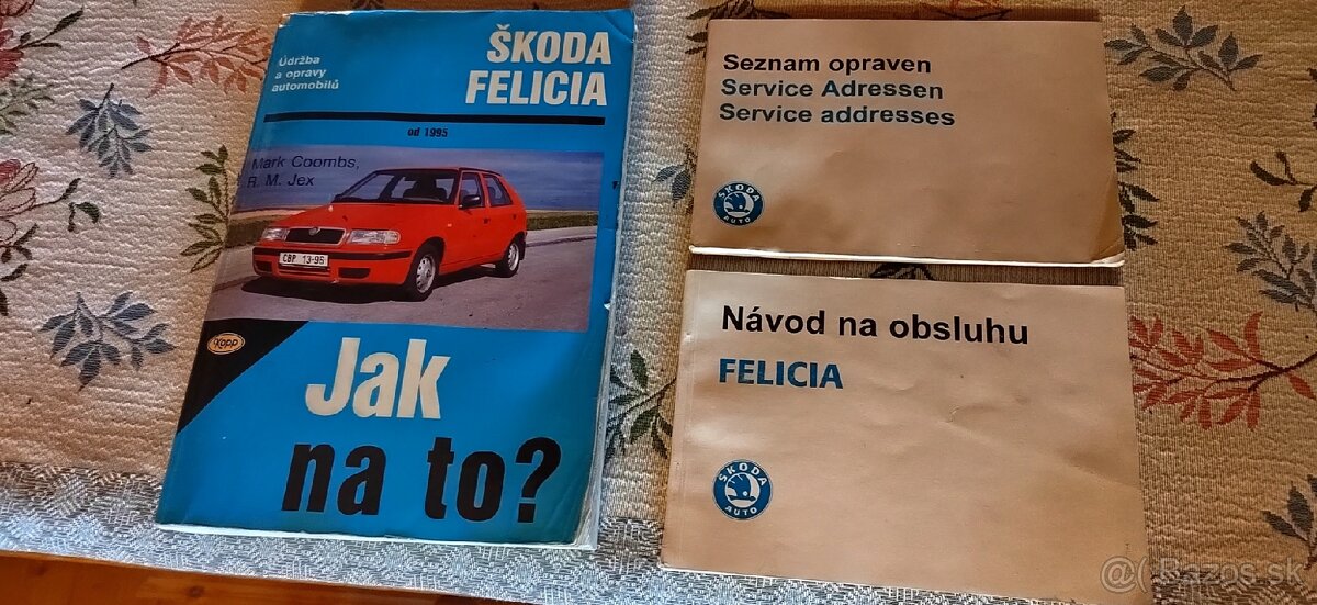 Predám originálny manuál  a iné Škoda Felícia