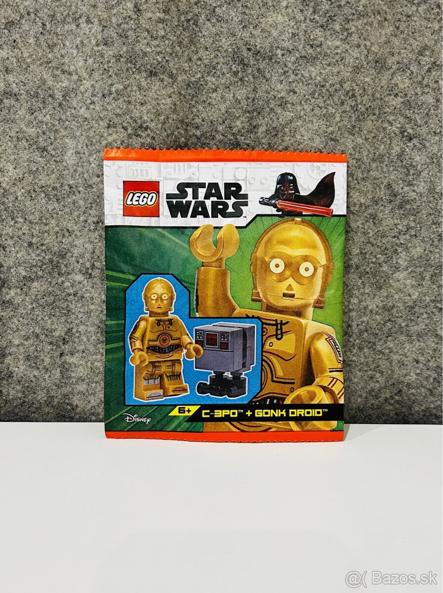 Star Wars C-3PO and Gonk Droid minifigurka