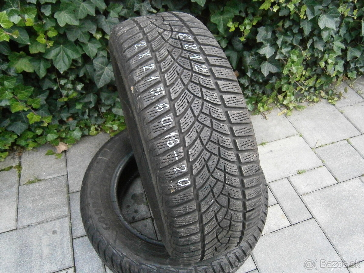 Predám 2x zimné pneu Goodyear 215/60 R16 99HXL