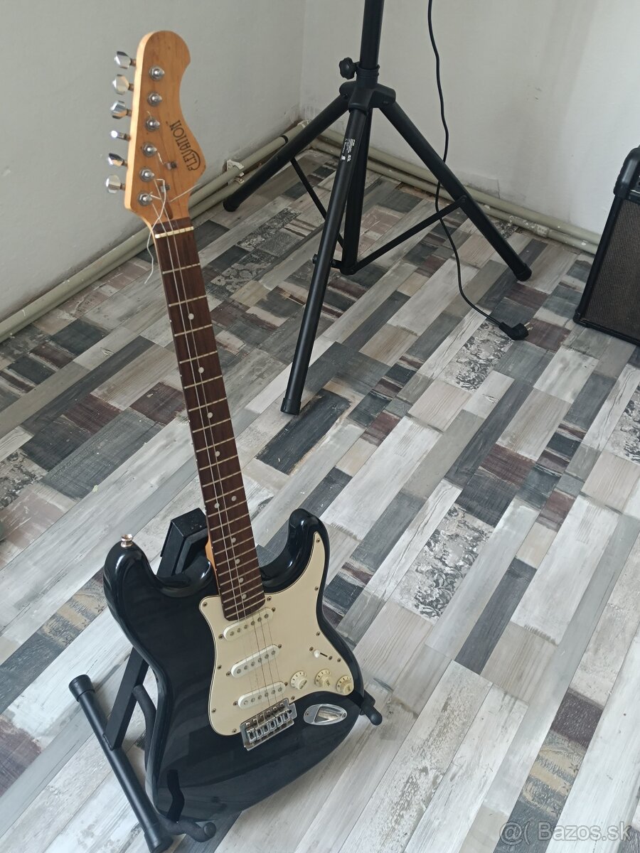 Gitara elektrická z kombom