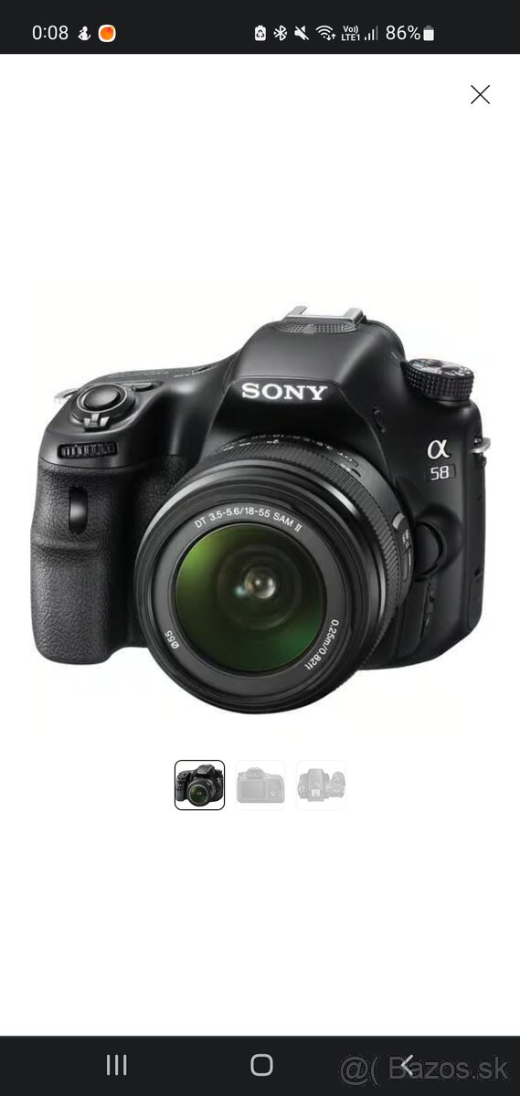 Sony slt a58