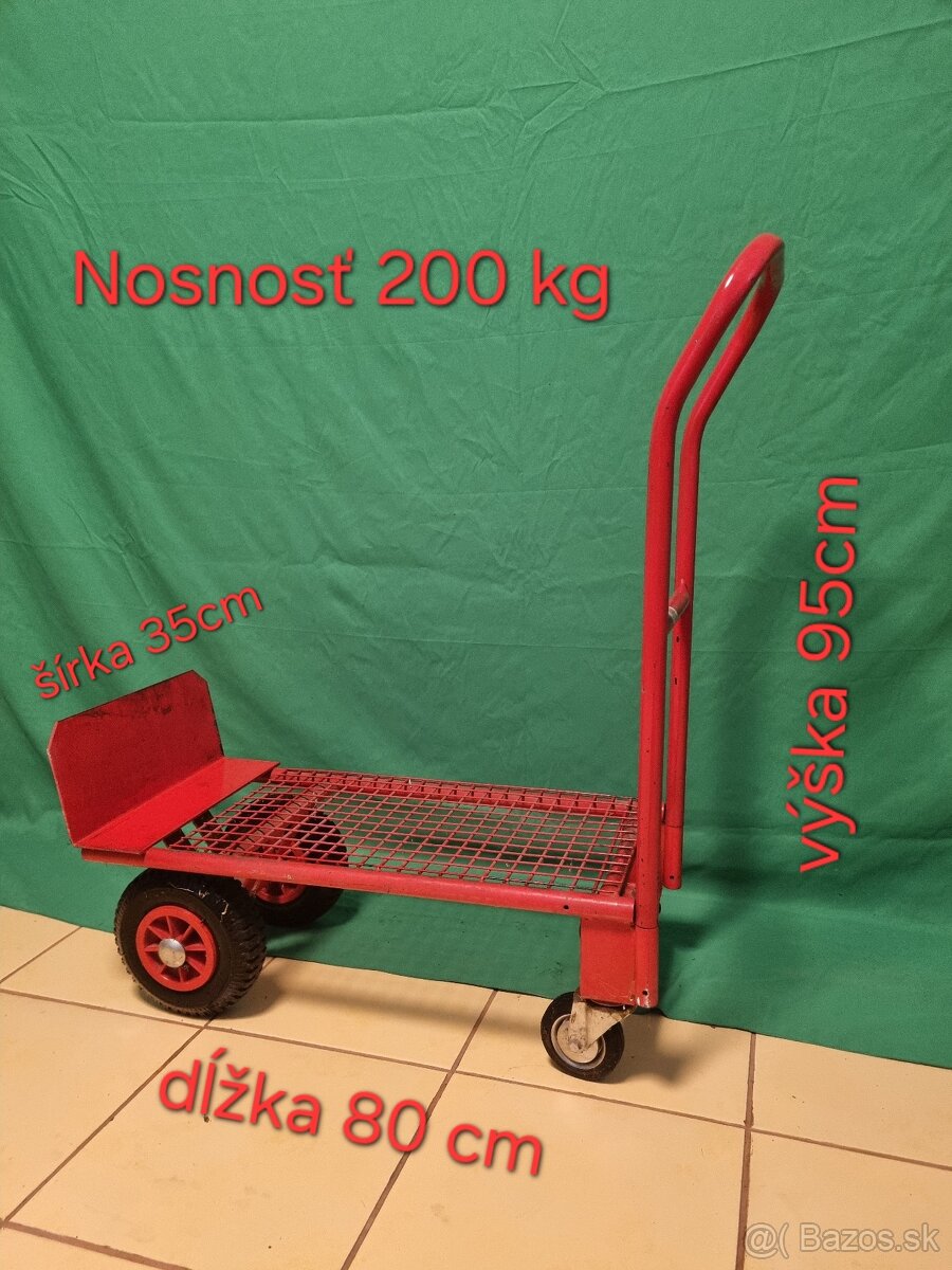 Predam 4 kolesový univerz. vozik - rudlu FEBA nosnosť 200kg