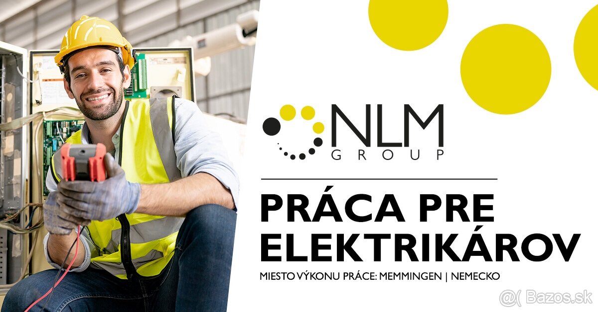 Práca pre elektrikárov - NEMECKO - Memmingen 6000 €