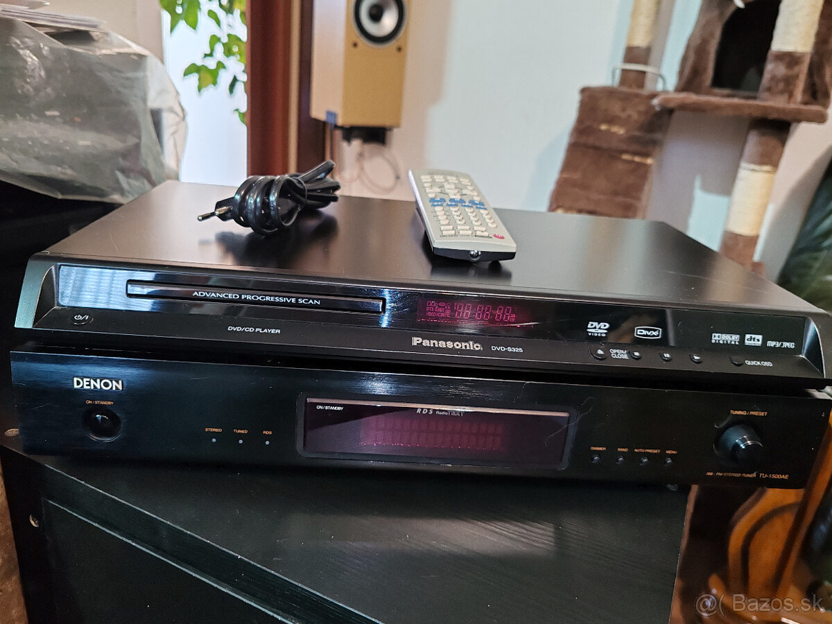 Denon Tuner + DVD Panasonic + DVB-T Antena