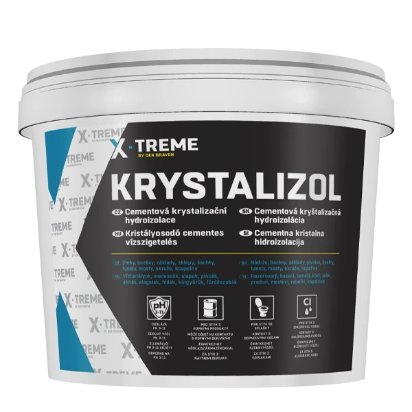 Cementová kryštalizačná hydroizolácia Krystalizol 20 kg