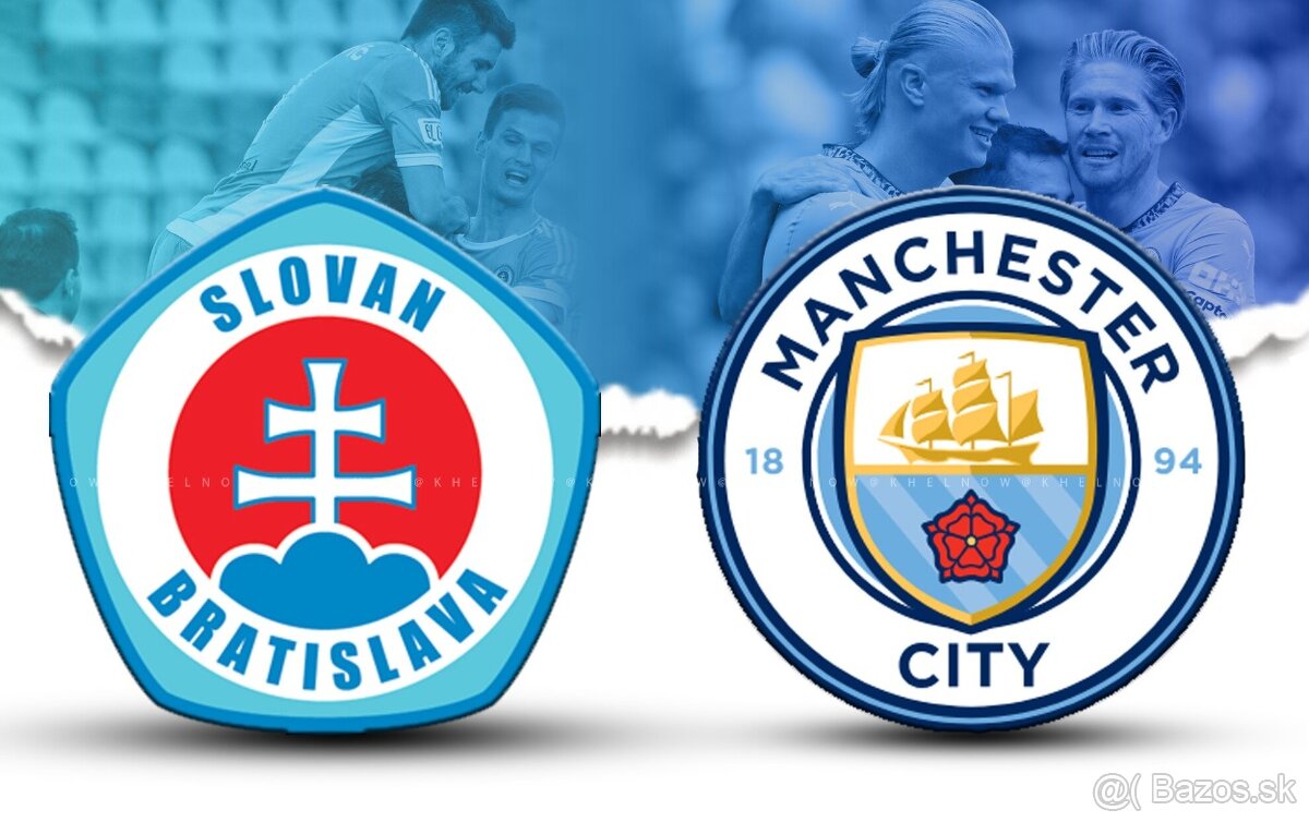 2ks VSTUPENKY ŠK Slovan Bratislava-Manchester City