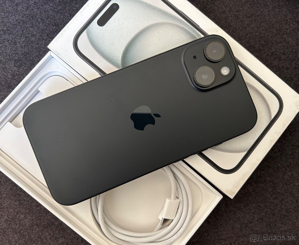 iPhone 15 128GB black - nový