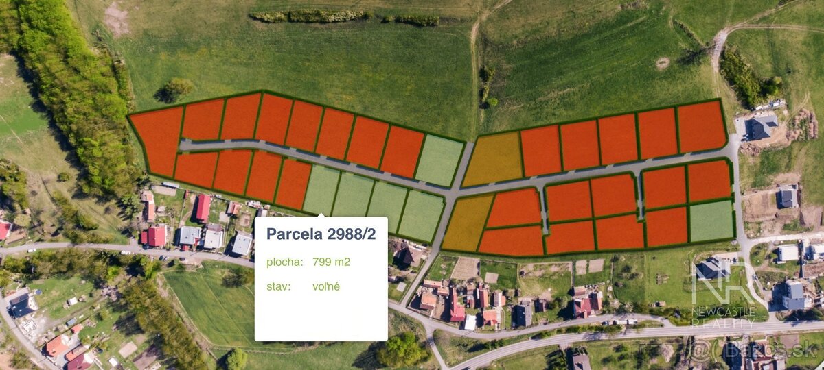 NEWCASTLE⏐PREDAJ pozemku pre rodinné domy, pripravený na výs