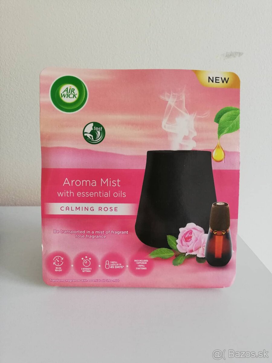 Aroma vaporizér + náplň Calming Rose, 20 ml