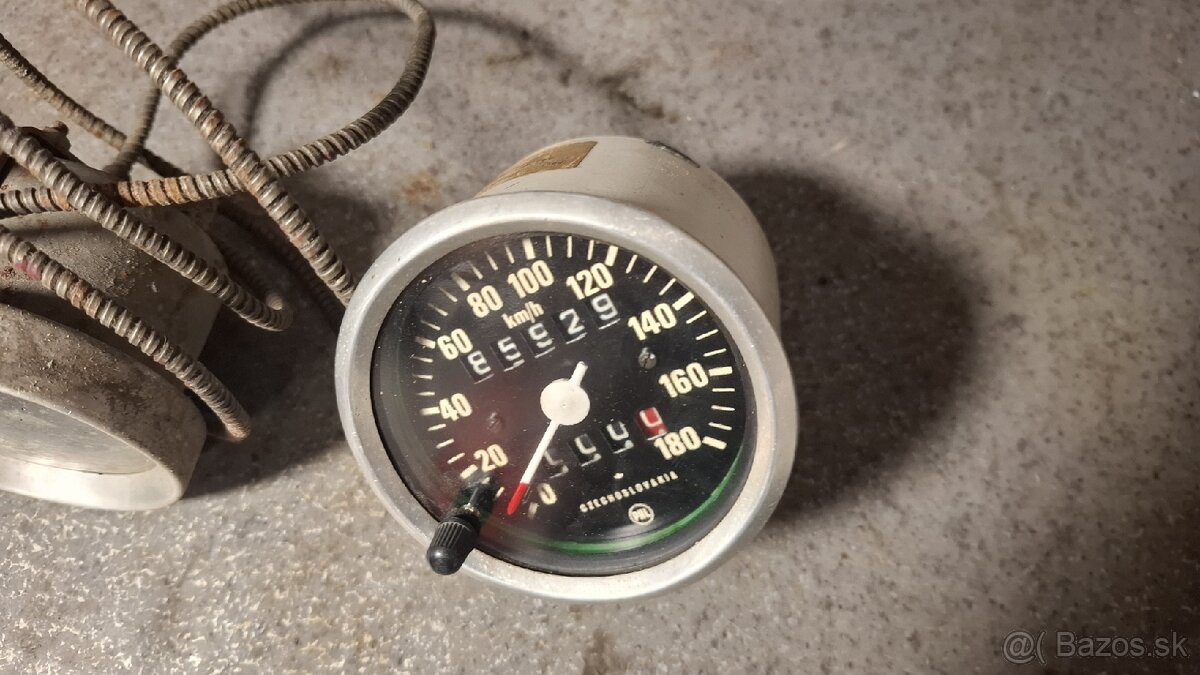 Tachometer, teplomer Jawa, ČZ