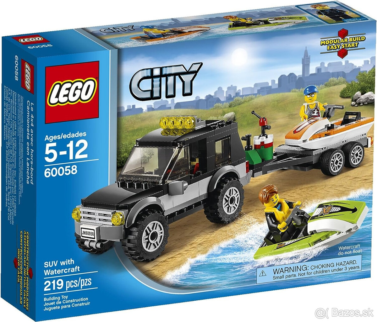 Lego City 60058 SUV s vodnym skutrom