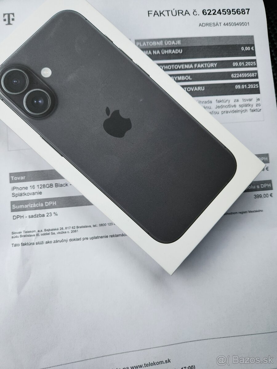 Iphone 16 128GB Novy