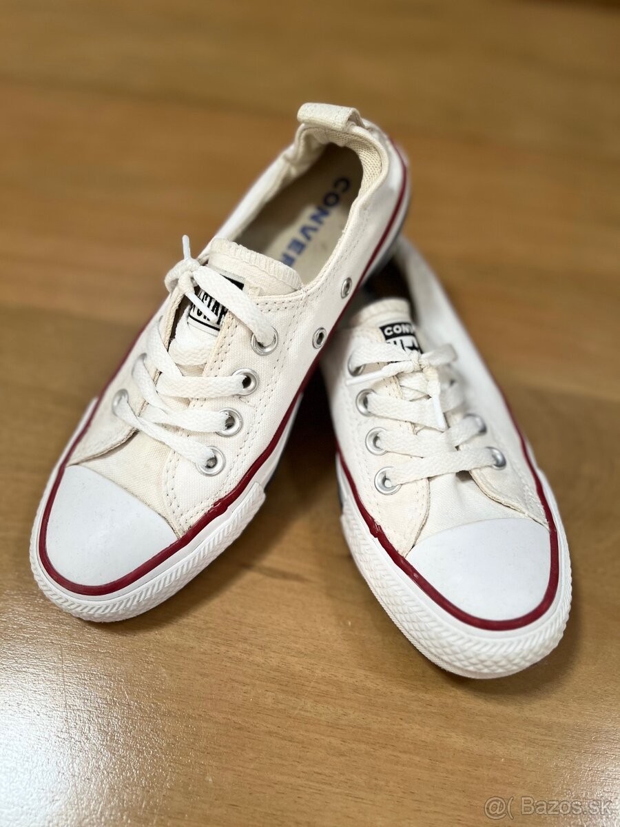 Predám biele plátenky CONVERSE All star