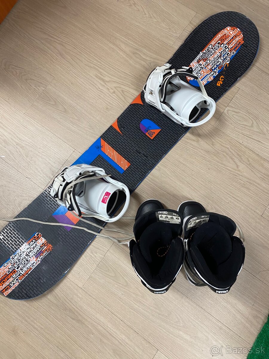 Snowboard komplet 135cm