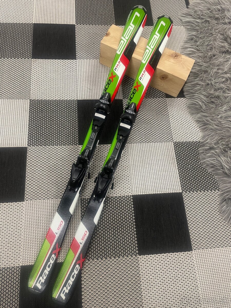 Jazdené lyze elan race x dĺžka 150cm Super stav