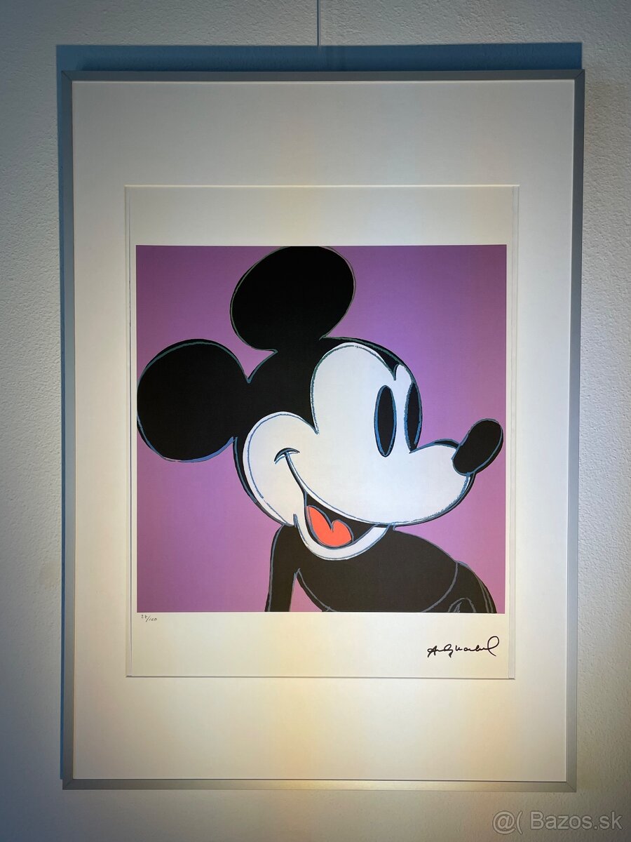 Andy Warhol "Mickey" Limitovaná edícia_Certifikát