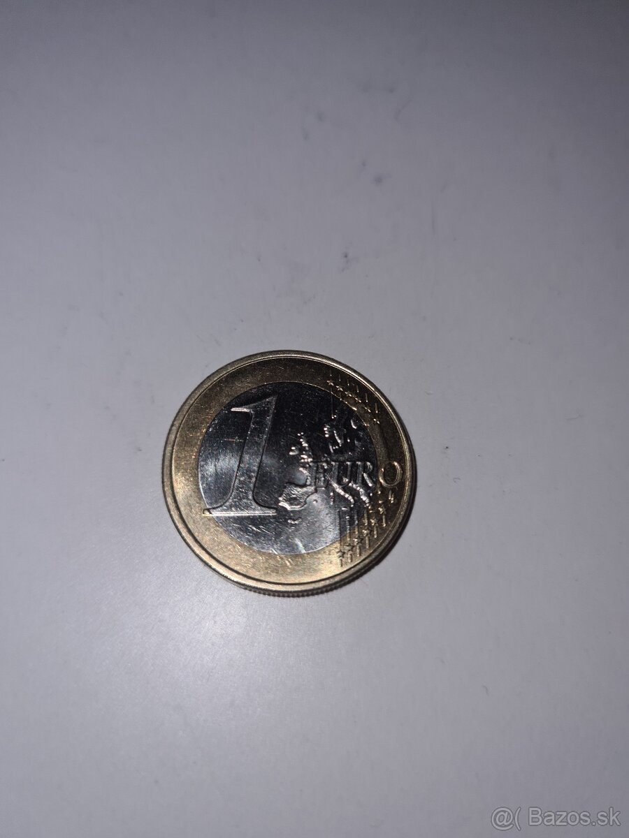 1€ minca Portugalsko 2002