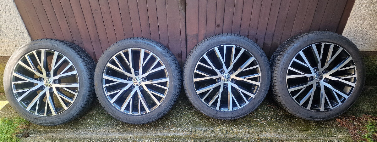 Zimna sada R18, disky original VW, Continental 235/45 R18