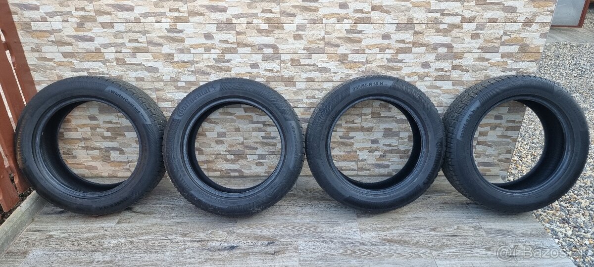 Predám 4xzimné pneumatiky 235/55r18 Continental