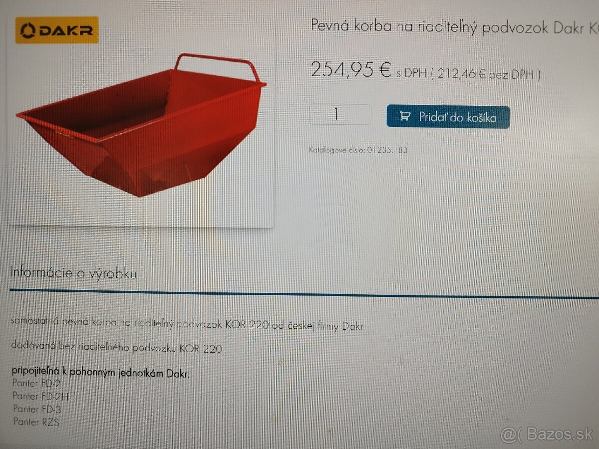 Predám Korbu a Podvozok na Dakr Panter