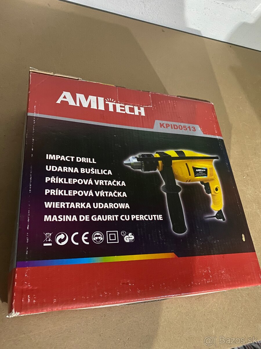 Príklepová vŕtačka AmiTech 500W nová