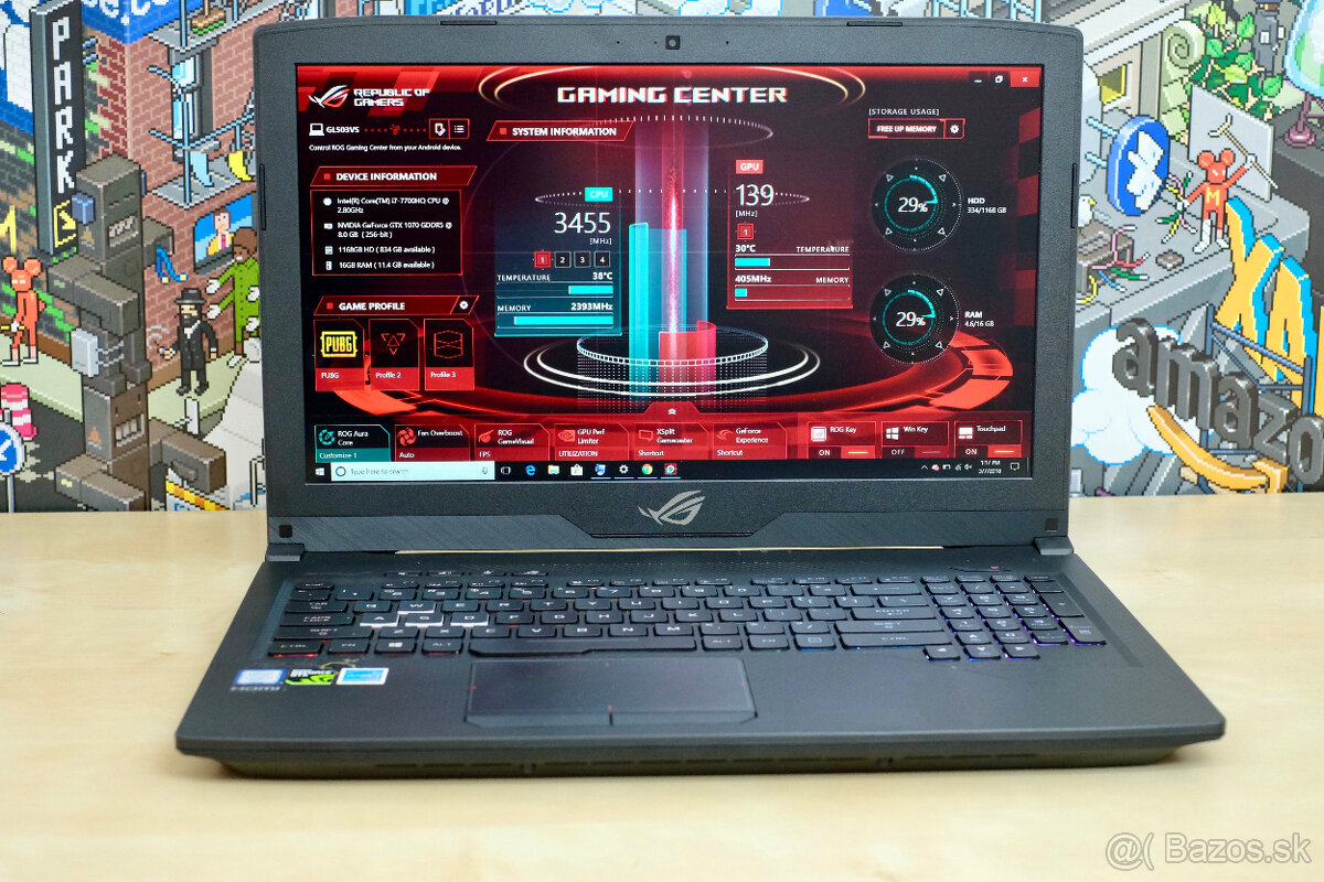 Herný notebook Asus Rog Strix GL503V