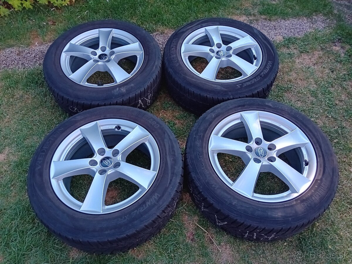 17" ALU disky 5x108 /KUGA/+ TPMS + zimné 235/55 r17 TOP