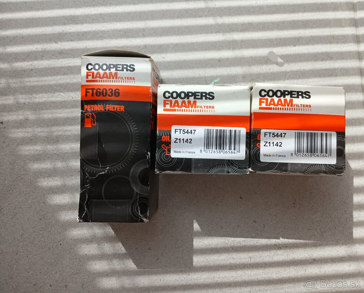 Coopers Fiaam filter FT6036 a FT5447 za niečo sladké