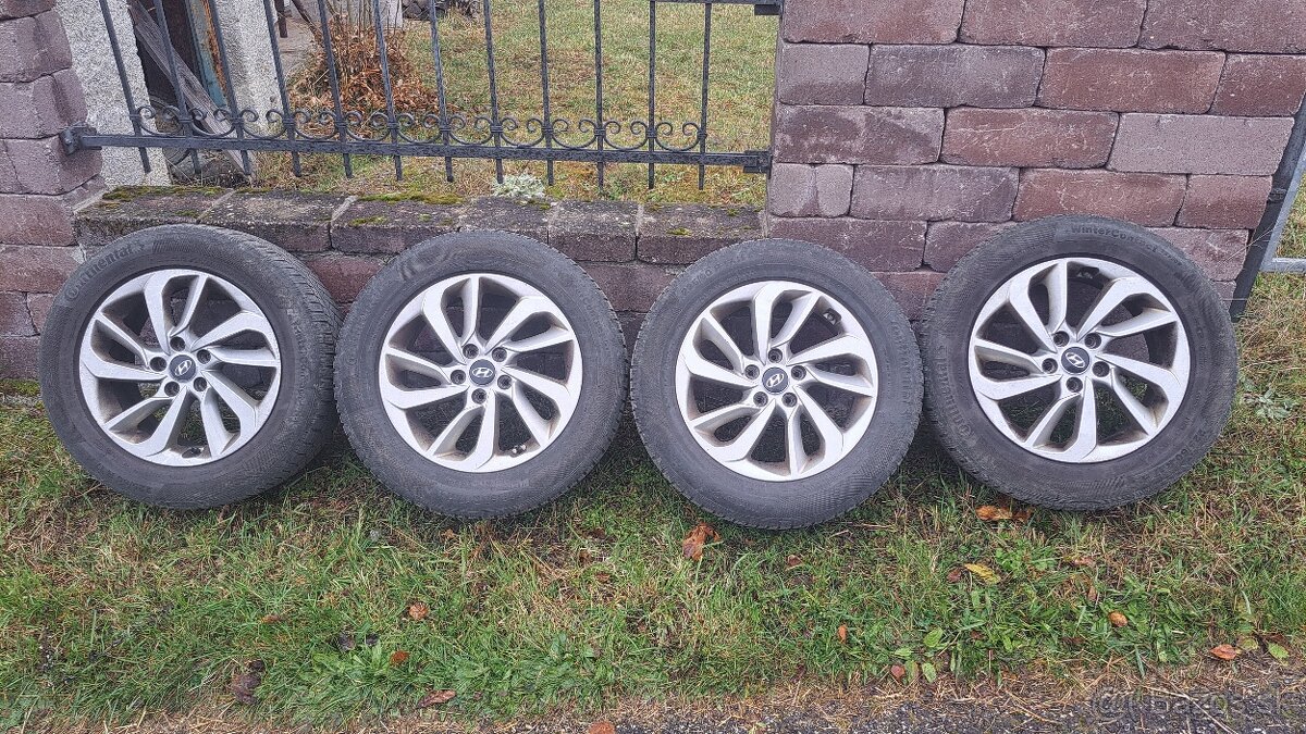 Hyundai Tucson - originálne disky so zimnými gumami 225/60 r