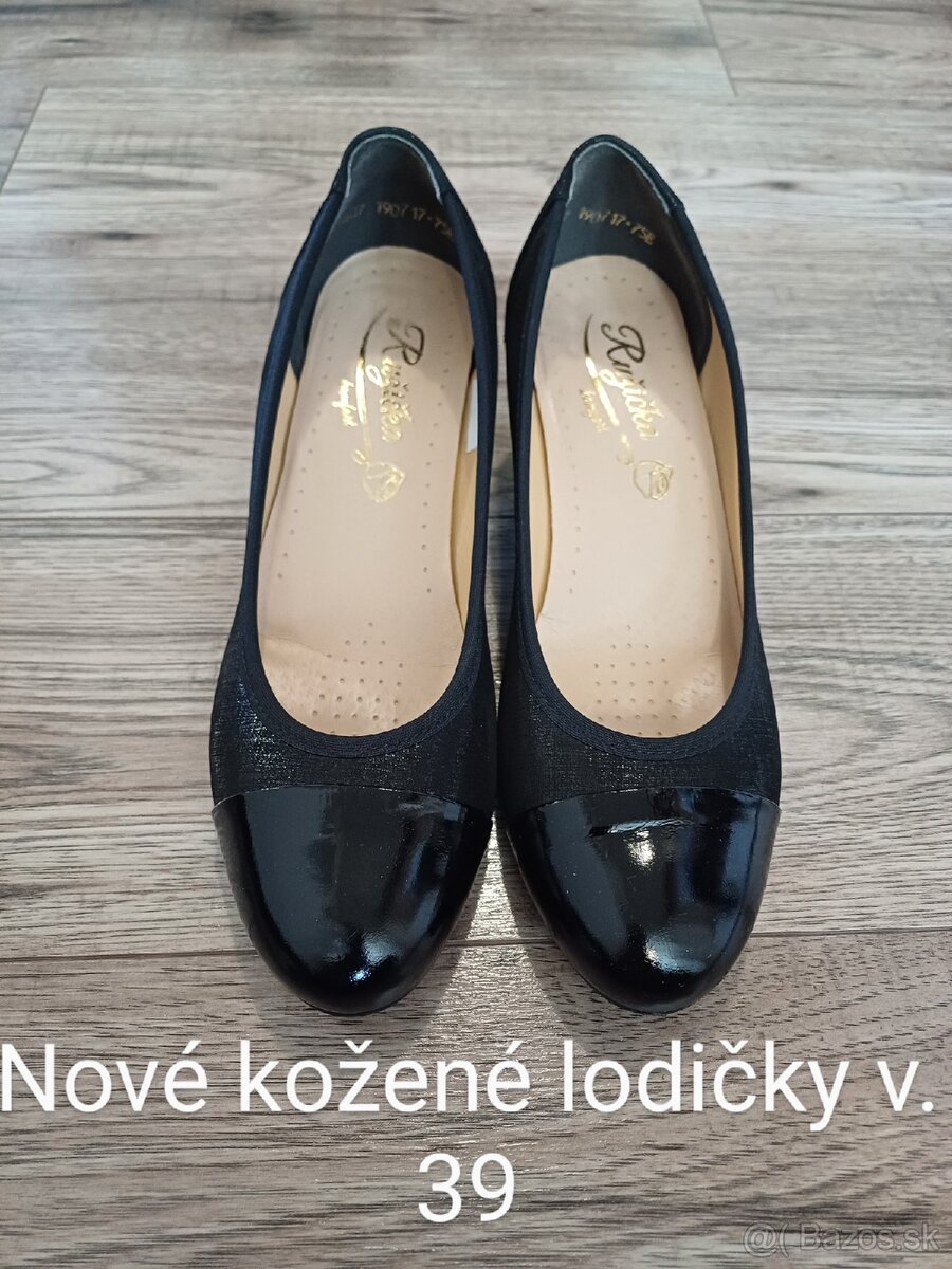 Čierne lodičky v.39, nove v top stave