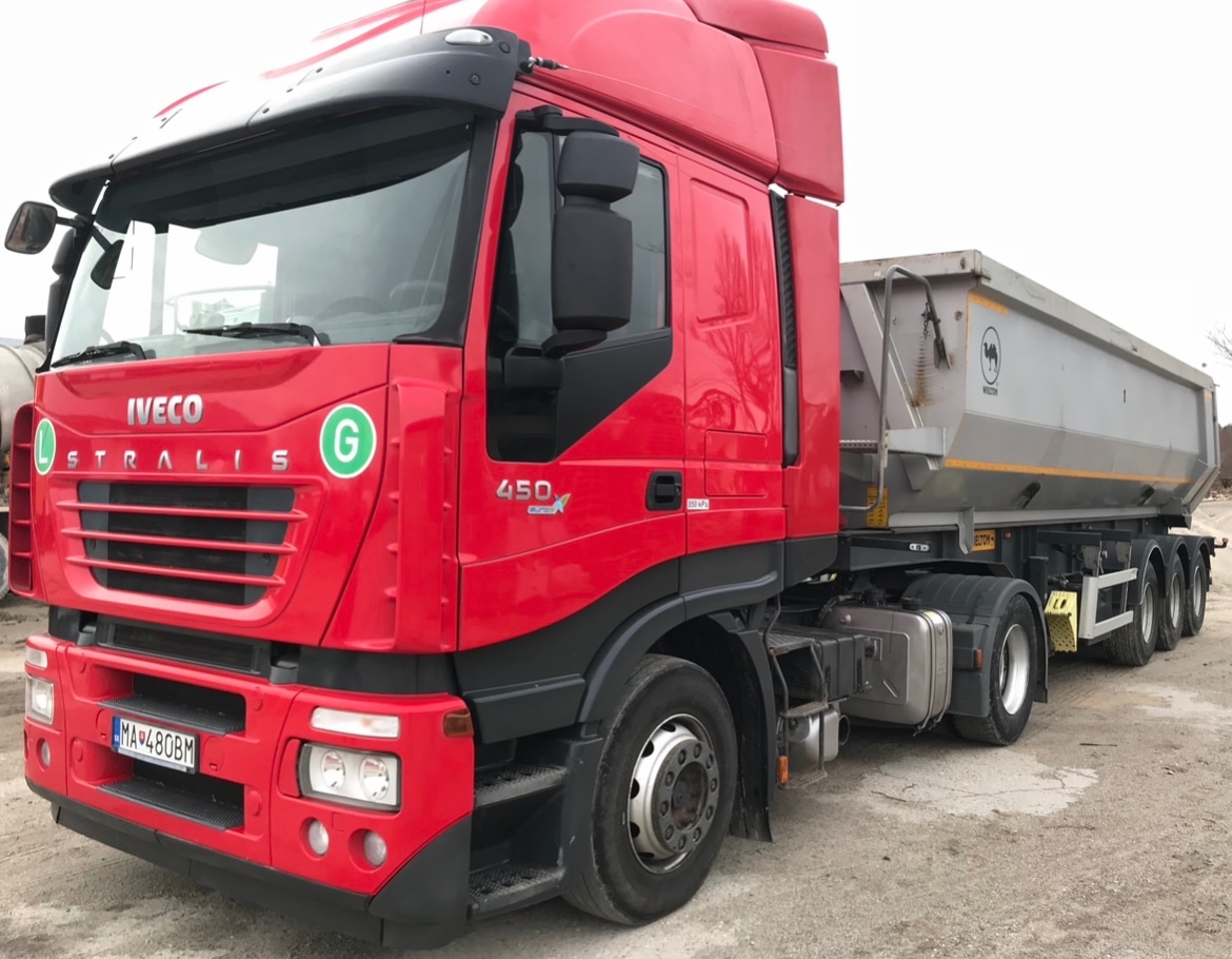 Iveco Stralis 450 + sklapací náves Wielton