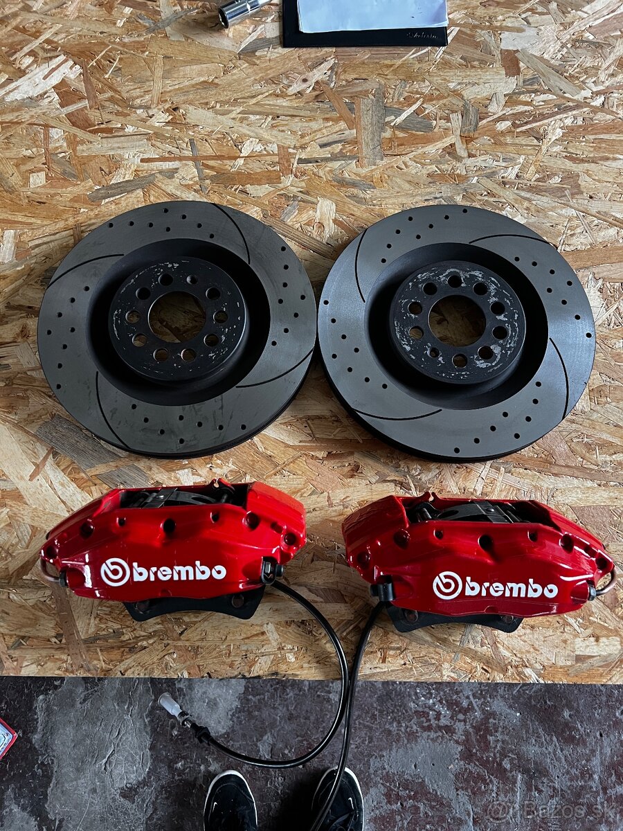 Predám Brembo brzdy 4 piest 323mm Brembo kit Brembo strmene