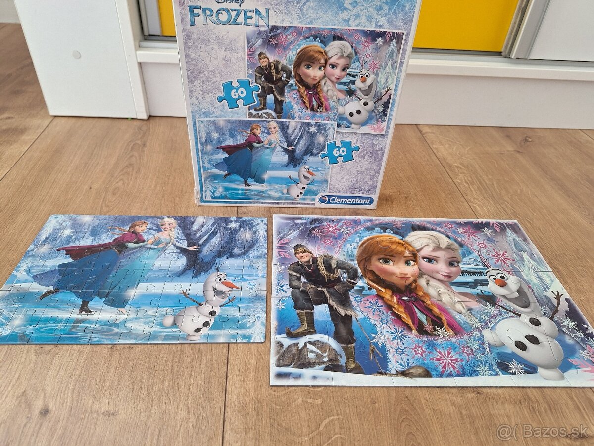 5x puzzle Frozen, od 5 rokov