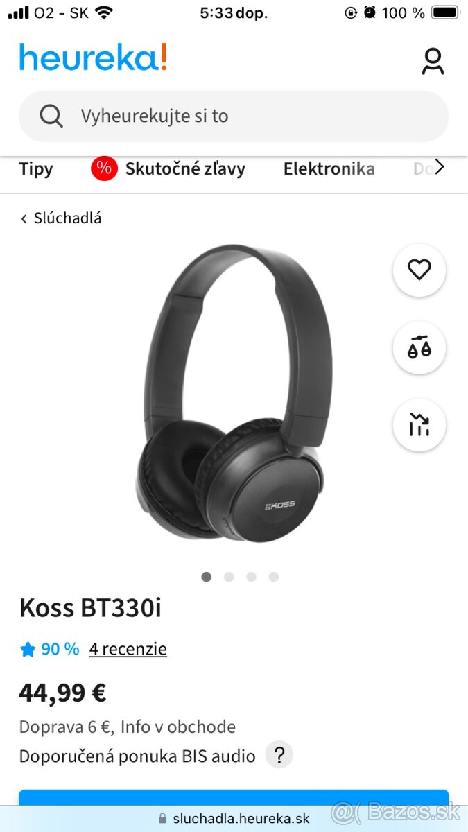 Koss bezdrotove sluchadla