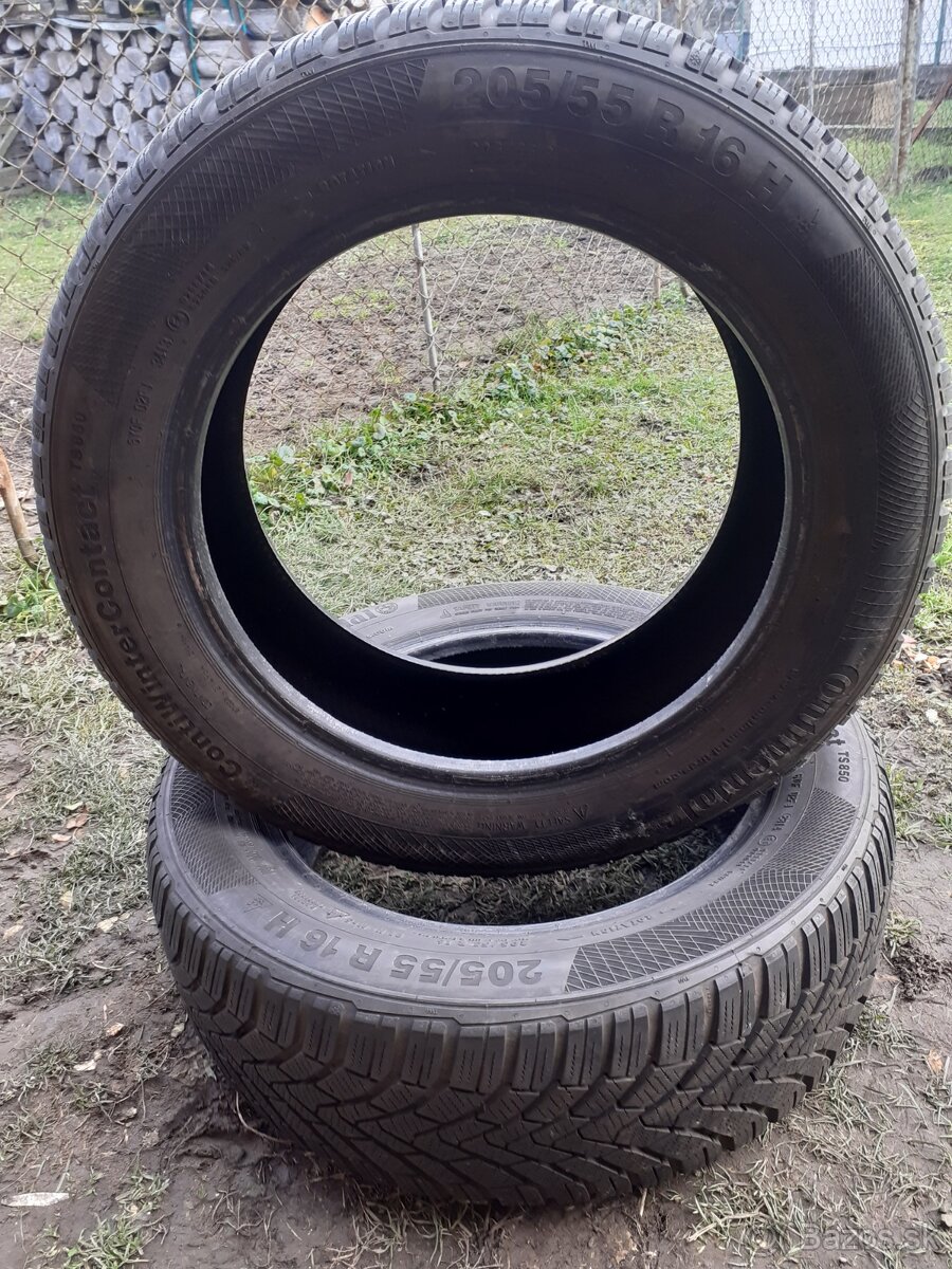 CONTINENTAL 205/55 r16 zimne pneumatiky