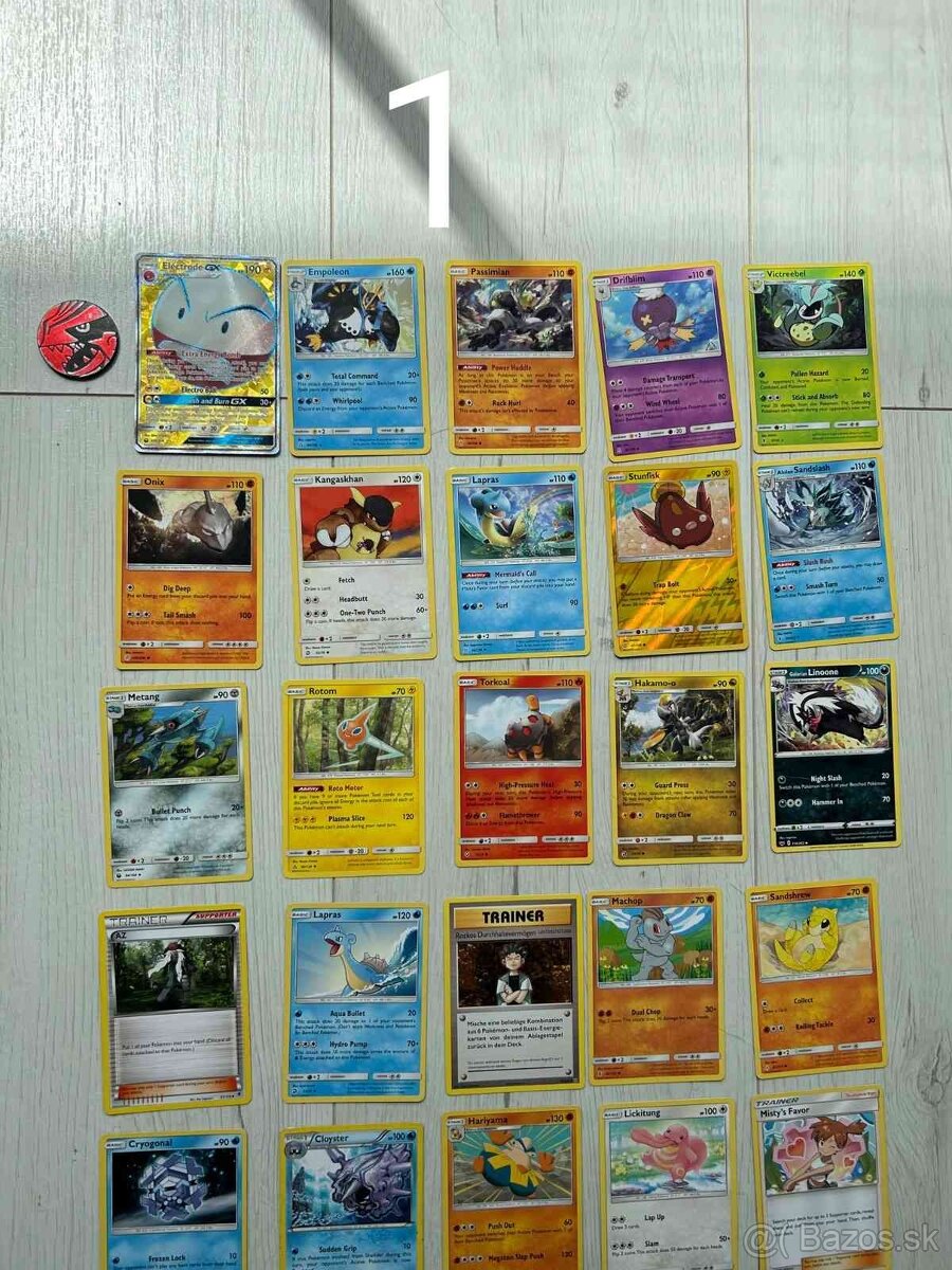 Pokemon Karty set pokémon kariet