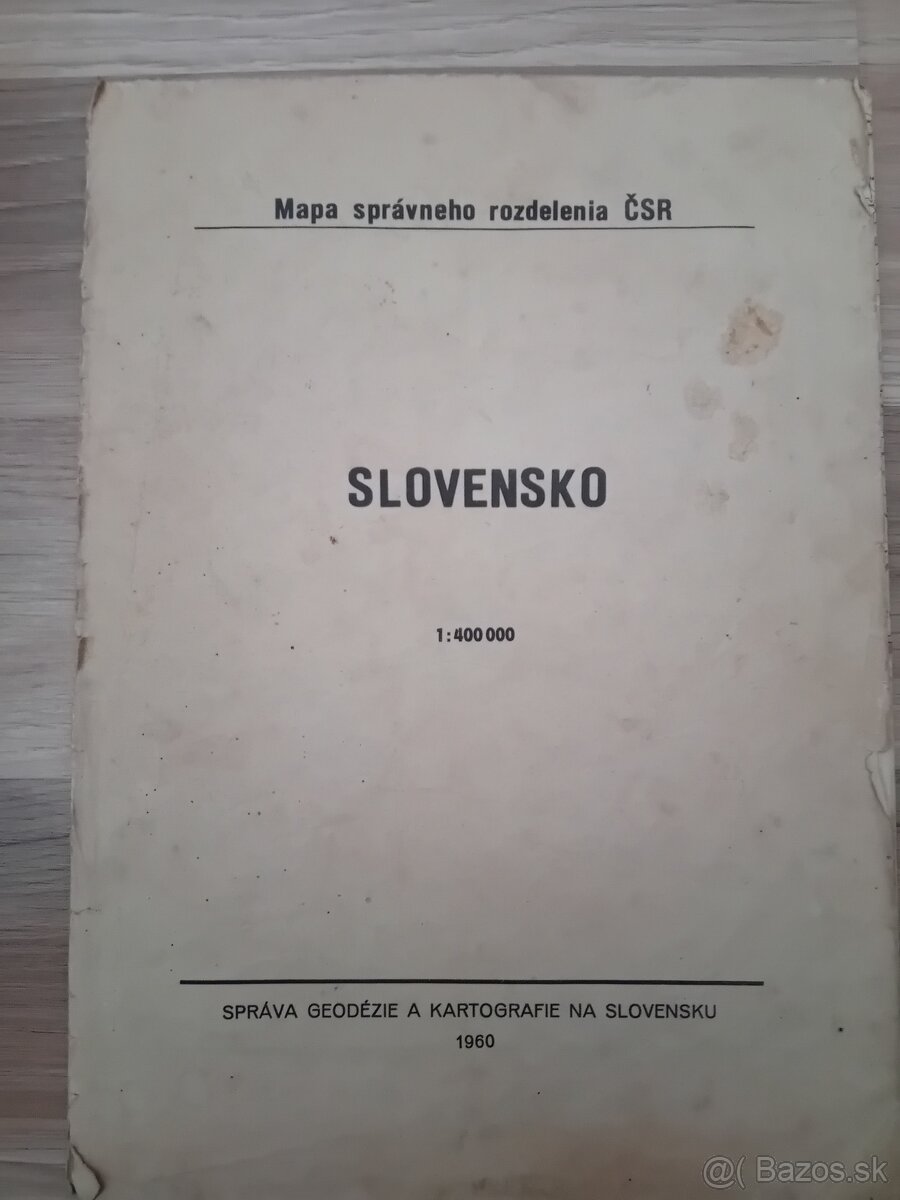 Mapy územnosprávneho členenia 1960