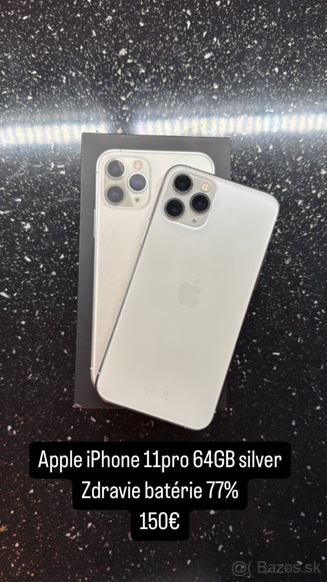 Predám Apple iPhone 11pro 64GB Silver